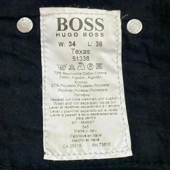 HUGO BOSS men brownish-green corduroy straight mid rise zip up academia… - Picture 12 of 16